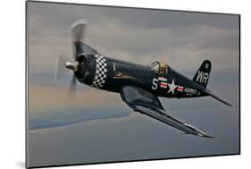 A Vought F4U-4 Corsair in Korean War Markings-null-Mounted Photographic Print