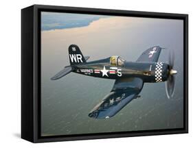 A Vought F4U-5 Corsair in Flight-Stocktrek Images-Framed Stretched Canvas