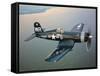 A Vought F4U-5 Corsair in Flight-Stocktrek Images-Framed Stretched Canvas