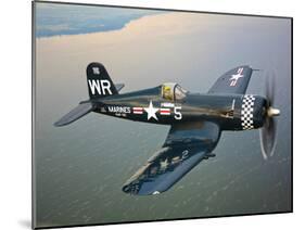 A Vought F4U-5 Corsair in Flight-Stocktrek Images-Mounted Photographic Print