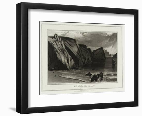 A Voyage Round Great Britain, Near Mullyan Cover, Cornwall-William Daniell-Framed Giclee Print