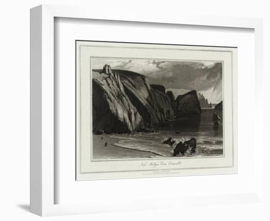 A Voyage Round Great Britain, Near Mullyan Cover, Cornwall-William Daniell-Framed Giclee Print