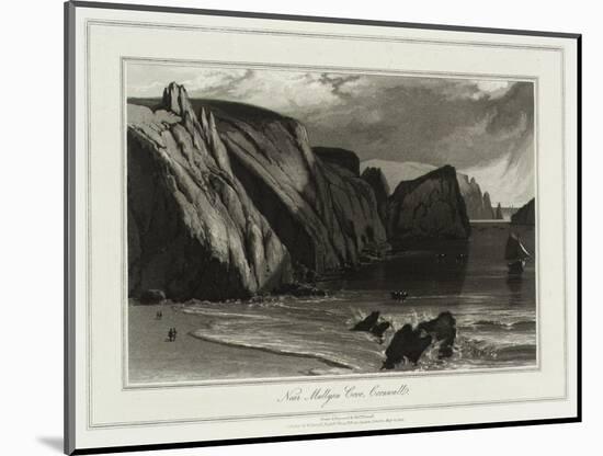 A Voyage Round Great Britain, Near Mullyan Cover, Cornwall-William Daniell-Mounted Giclee Print