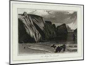 A Voyage Round Great Britain, Near Mullyan Cover, Cornwall-William Daniell-Mounted Giclee Print