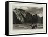 A Voyage Round Great Britain, Near Mullyan Cover, Cornwall-William Daniell-Framed Stretched Canvas