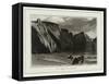 A Voyage Round Great Britain, Near Mullyan Cover, Cornwall-William Daniell-Framed Stretched Canvas
