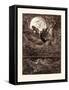 A Voyage to the Moon-Gustave Dore-Framed Stretched Canvas