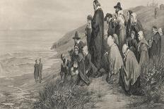 The Pilgrim Fathers Watch the Mayflower Sail Home to England-A.w. Bayers-Photographic Print