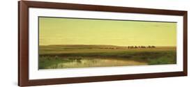 A Wagon Train on the Plains-Thomas Worthington Whittredge-Framed Giclee Print