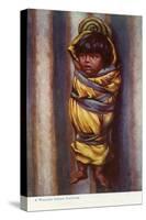 A Walapai child-Charles Marion Russell-Stretched Canvas