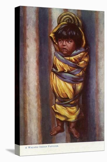 A Walapai child-Charles Marion Russell-Stretched Canvas