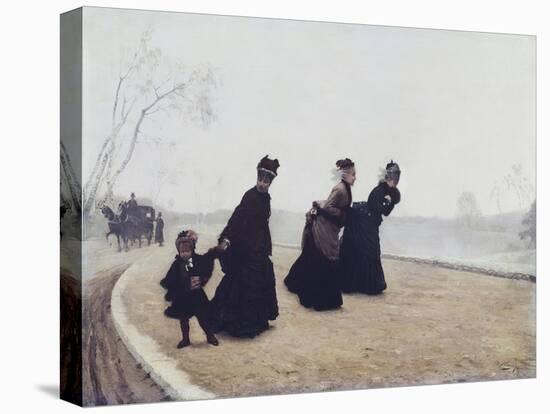 A Walk, 1874-Giuseppe De Nittis-Stretched Canvas
