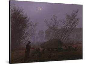 A Walk at Dusk, c.1830-5-Caspar David Friedrich-Stretched Canvas