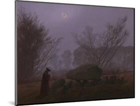 A Walk at Dusk, c.1830-5-Caspar David Friedrich-Mounted Giclee Print