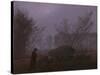 A Walk at Dusk, c.1830-5-Caspar David Friedrich-Stretched Canvas