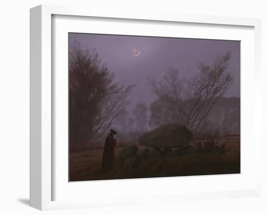 A Walk at Dusk, c.1830-5-Caspar David Friedrich-Framed Giclee Print