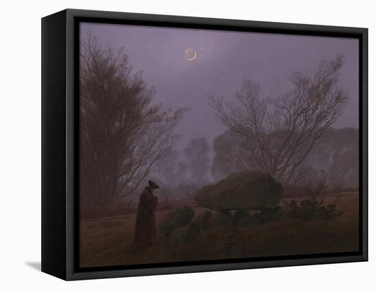 A Walk at Dusk, c.1830-5-Caspar David Friedrich-Framed Stretched Canvas