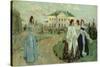 A Walk at Sunset, 1903-Viktor Elpidiforovich Borisov-musatov-Stretched Canvas