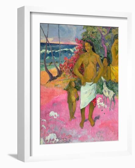 A Walk by the Sea, 1902-Paul Gauguin-Framed Giclee Print