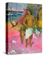 A Walk by the Sea, 1902-Paul Gauguin-Stretched Canvas