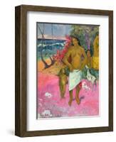 A Walk by the Sea, 1902-Paul Gauguin-Framed Giclee Print