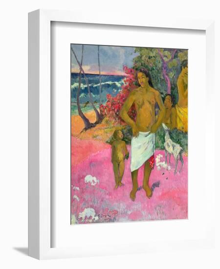 A Walk by the Sea, 1902-Paul Gauguin-Framed Giclee Print