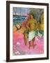 A Walk by the Sea, 1902-Paul Gauguin-Framed Giclee Print