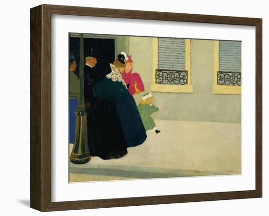 A Walk, C.1895-Félix Vallotton-Framed Giclee Print