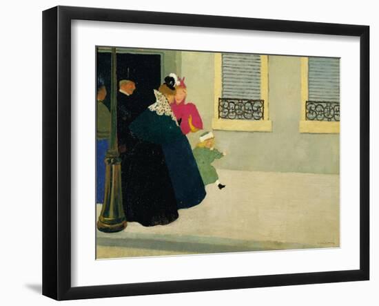 A Walk, C.1895-Félix Vallotton-Framed Giclee Print