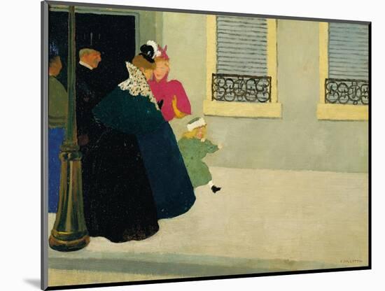 A Walk, C.1895-Félix Vallotton-Mounted Giclee Print