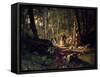 A Walk in a Forest, 1869-Ivan Shishkin-Framed Stretched Canvas