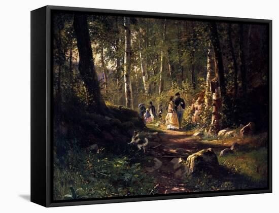 A Walk in a Forest, 1869-Ivan Shishkin-Framed Stretched Canvas
