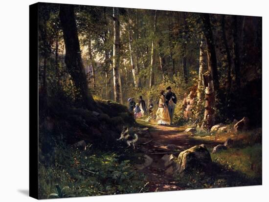 A Walk in a Forest, 1869-Ivan Shishkin-Stretched Canvas