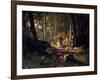 A Walk in a Forest, 1869-Ivan Shishkin-Framed Giclee Print