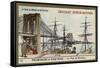 A Walk in New York - the Brooklyn Bridge-null-Framed Stretched Canvas