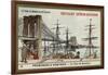 A Walk in New York - the Brooklyn Bridge-null-Framed Giclee Print