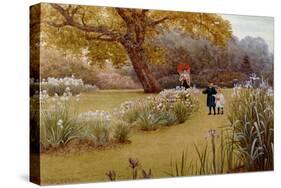 A Walk in the Garden-Frederick Hamilton Jackson-Stretched Canvas