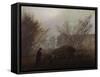 A Walk in the Mountains; Spaziergang in Der Abenddammerung-Caspar David Friedrich-Framed Stretched Canvas