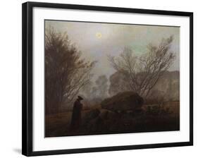 A Walk in the Mountains; Spaziergang in Der Abenddammerung-Caspar David Friedrich-Framed Giclee Print