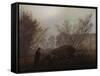 A Walk in the Mountains; Spaziergang in Der Abenddammerung-Caspar David Friedrich-Framed Stretched Canvas