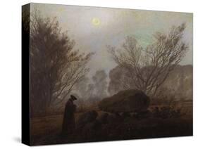 A Walk in the Mountains; Spaziergang in Der Abenddammerung-Caspar David Friedrich-Stretched Canvas