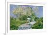 A Walk in the Park-Childe Hassam-Framed Giclee Print