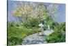 A Walk in the Park-Childe Hassam-Stretched Canvas