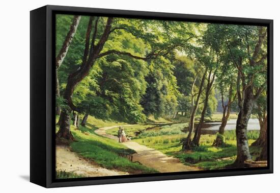 A Walk in the Park-Carsten Henrichsen-Framed Stretched Canvas