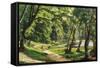 A Walk in the Park-Carsten Henrichsen-Framed Stretched Canvas