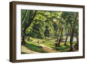 A Walk in the Park-Carsten Henrichsen-Framed Giclee Print