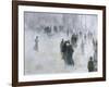 A Walk in the Snow-Lucien Frank-Framed Giclee Print