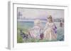 A Walk in the Summer Field-John Simmons-Framed Giclee Print