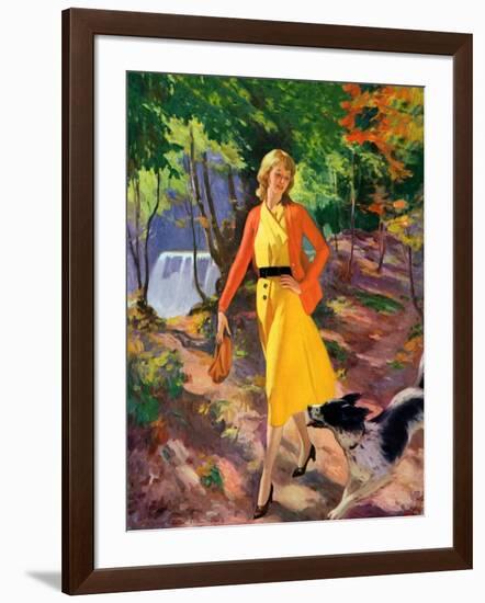 "A Walk in the Woods,"August 1, 1931-John Newton Howitt-Framed Giclee Print