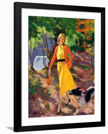 "A Walk in the Woods,"August 1, 1931-John Newton Howitt-Framed Giclee Print